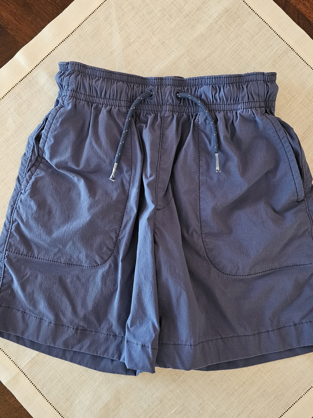 J Crew Boys "Tech Dock" Active Quick Dry Shorts Pull On Union Blue 6